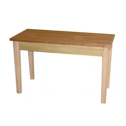 Piano Bench With Storage, Wood Top (Unfinished)